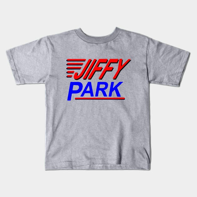 Jiffy Park Kids T-Shirt by BarkeranArt